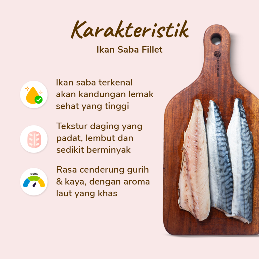 Ikan Saba Fillet 400-450gram 1pcs
