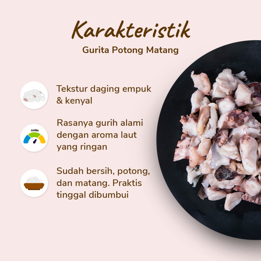 Tako Leg Cut Gurita Potong Matang 200gram