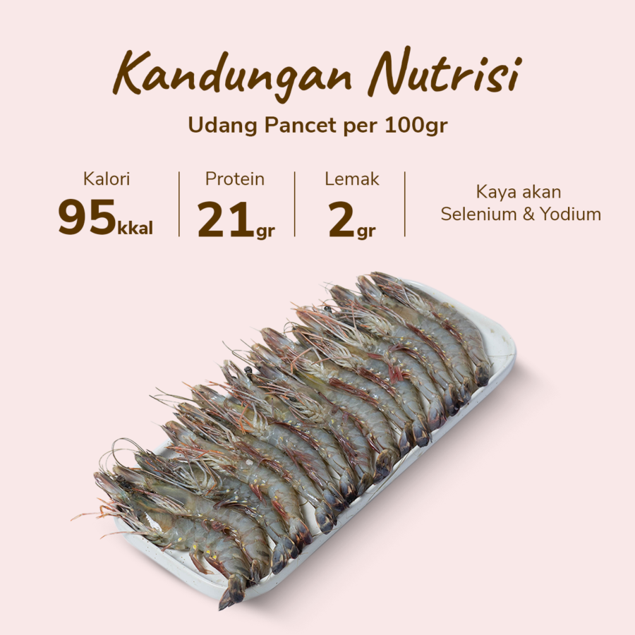 Udang Pancet 35/40 Astro Farm 450-500gram