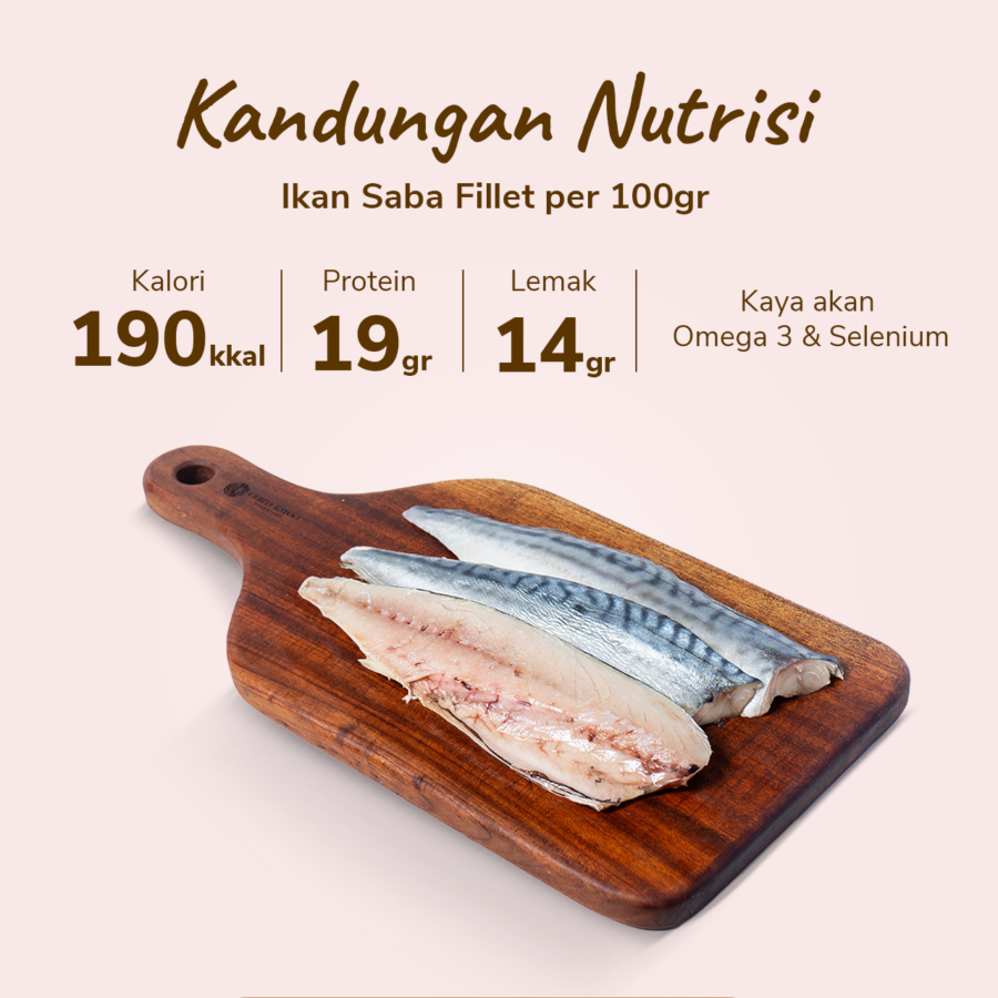 Ikan Saba Fillet 400-450gram 1pcs