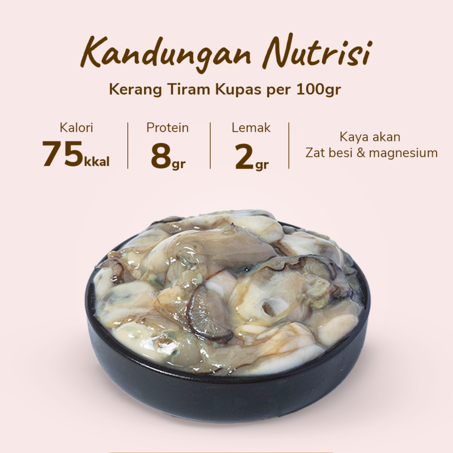 Oyster/Kerang Tiram Kupas 250gram