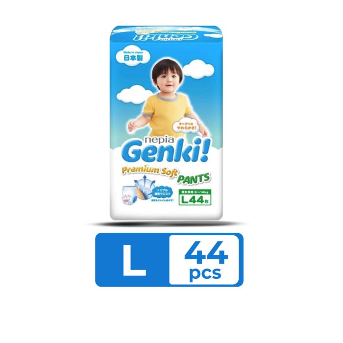 Nepia Genki! Premium Soft Pants Diapers L44