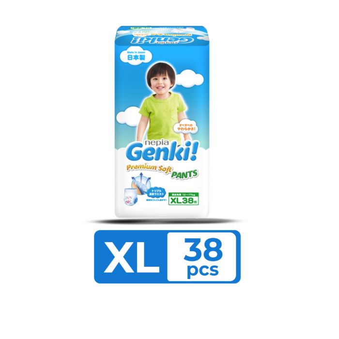 Nepia Genki! Premium Soft Pants Diapers XL38