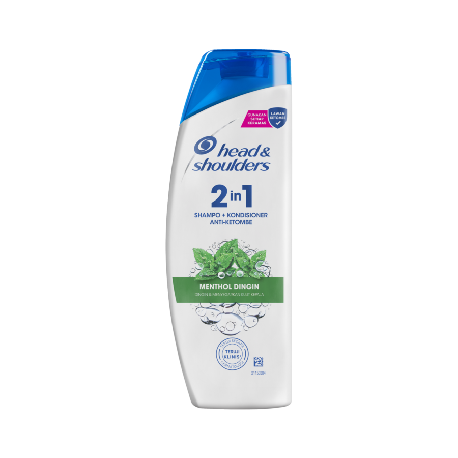 Head & Shoulders 2 In 1 Menthol Dingin Shampoo Contioner Anti Ketombe 160ml