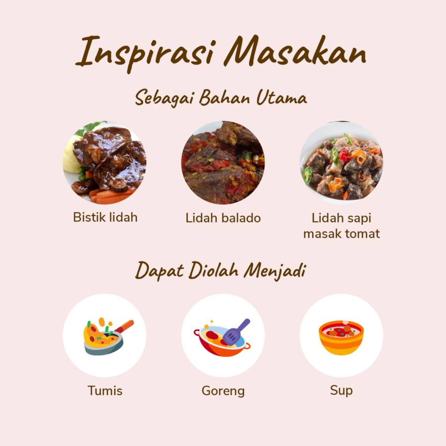 Bistik Lidah Sapi Import Beef Ox Tongue 250gram