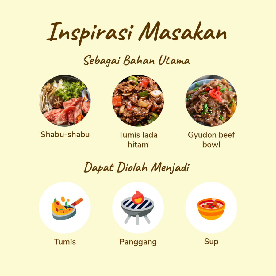 Daging Slice Brisket Astro Farm 500gram