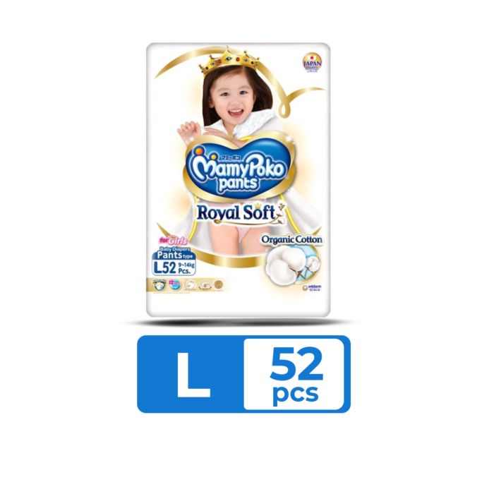 MamyPoko Royal Soft  Girl L52 Diapers Pants