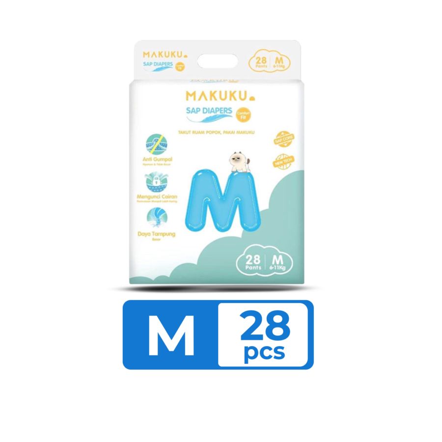 Makuku SAP Comfort Fit M28 Diapers Pants 1pack