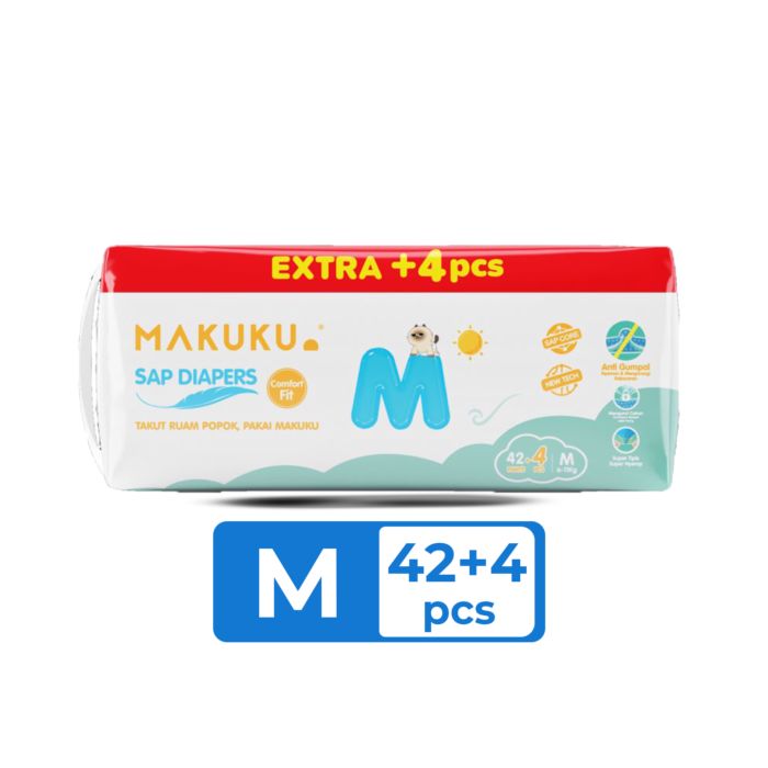 Makuku Air Diapers Comfort Fit Pants M42 + 4 Popok Bayi