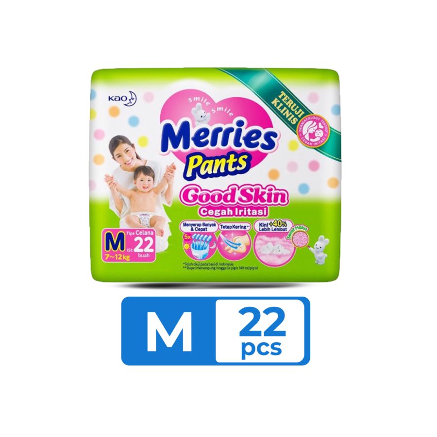 Merries Good Skin Pants Diapers M22 1pack