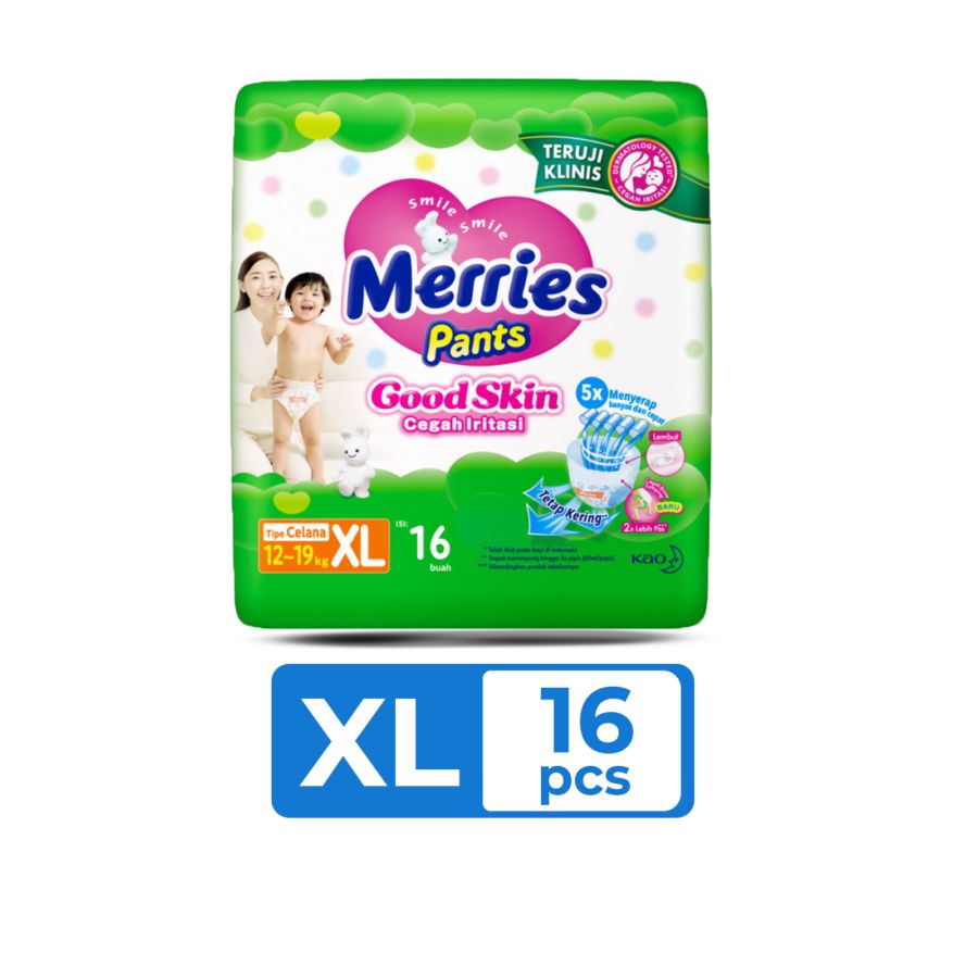 Merries Good Skin XL16 Diapers Pants 1pack
