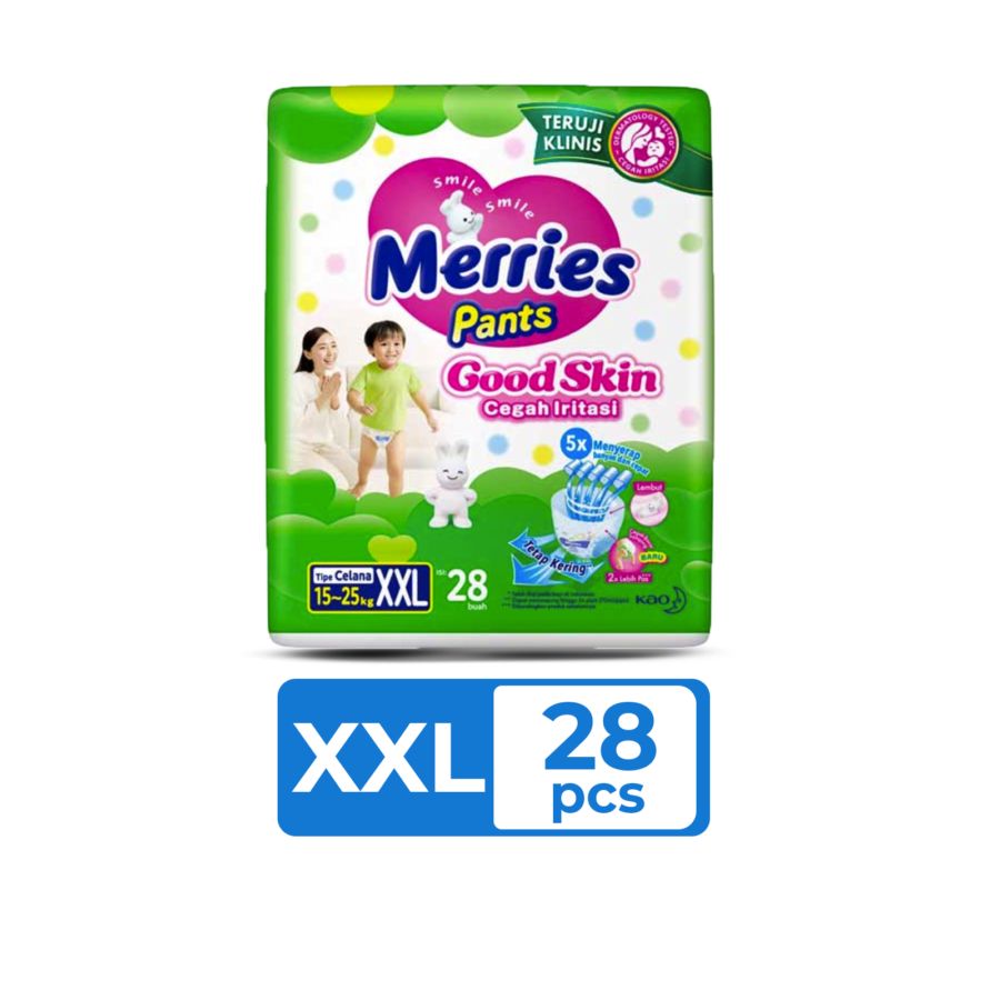 Merries Good Skin Pants Diapers XXL28 1pack