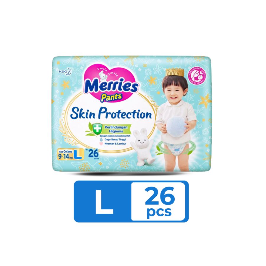 Merries Skin Protection Pants Diapers L26 1bags