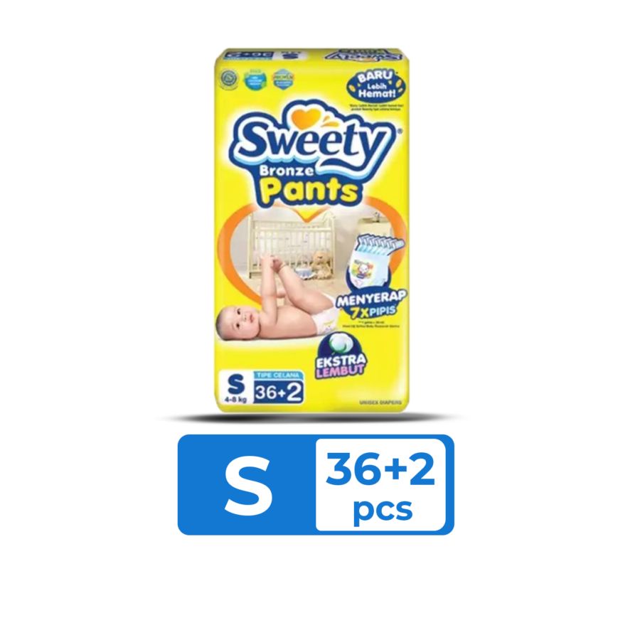 Sweety Bronze Dry X-pert Pants Diapers S38 1pack