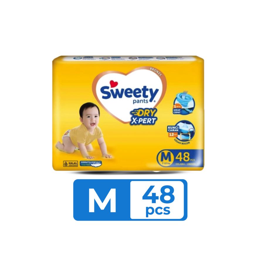 Sweety Bronze Dry X-pert Pants Diapers M48 1pack