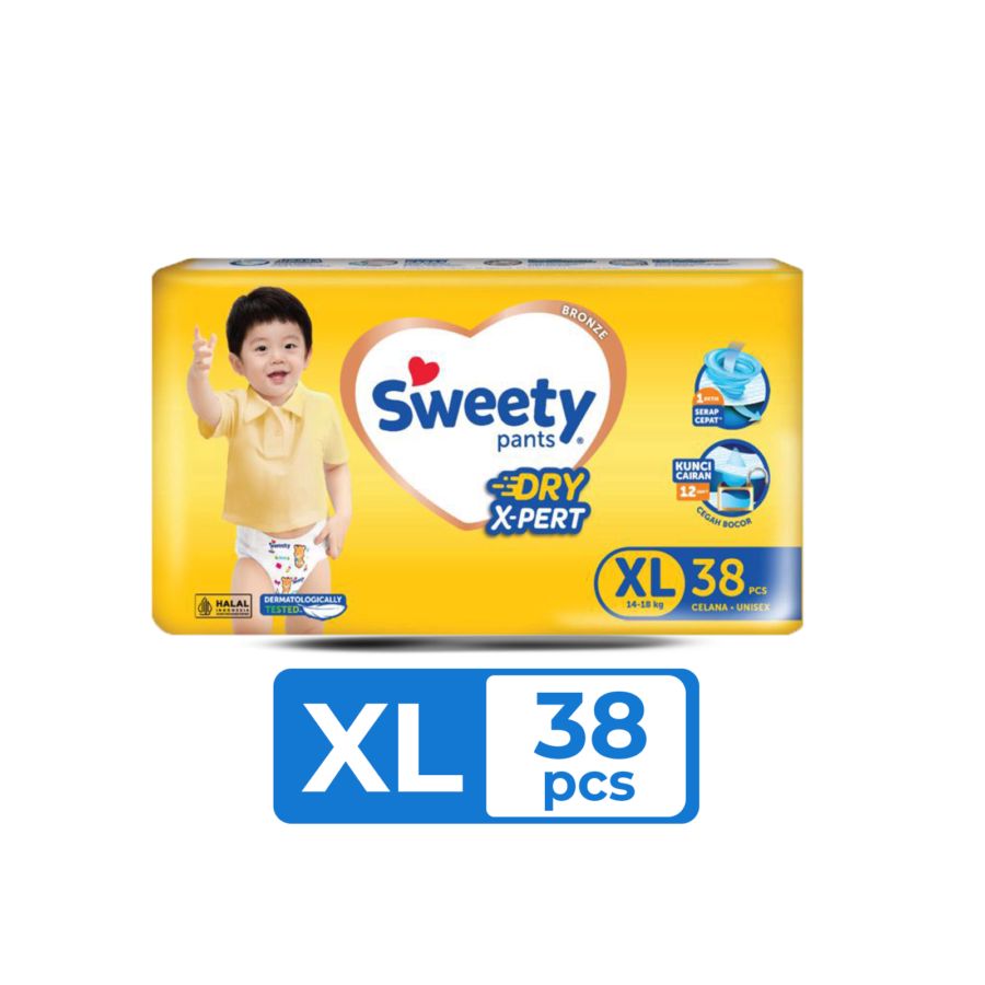 Sweety Bronze Dry Xpert XL38 Diapers Pants 1pack