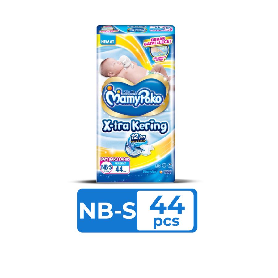 Mamypoko X-tra Kering NB-S44 Diapers Tape 1packs 1pack