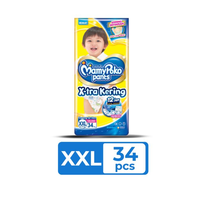 MamyPoko Pants X-tra Kering Popok Bayi Celana XXL34
