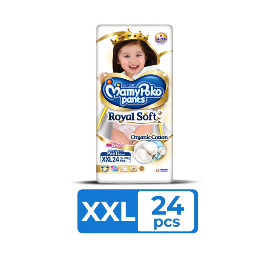 Mamypoko Girl Royal Soft XXL24 Diapers Pants 1pack