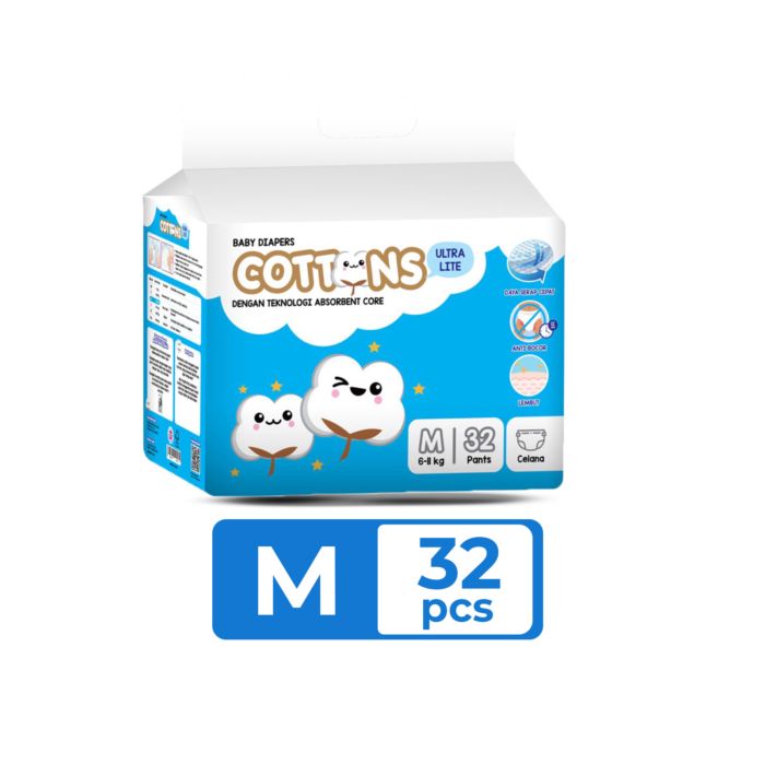 Cottons Baby Ultra Lite M32 Diapers Pants