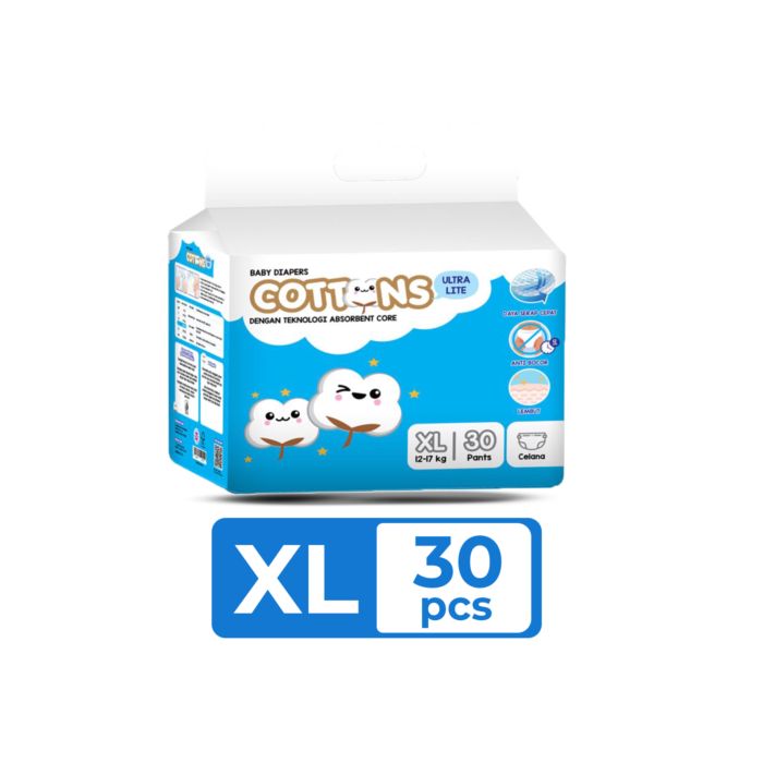 Cottons Baby Ultra Lite Pants Diapers XL30