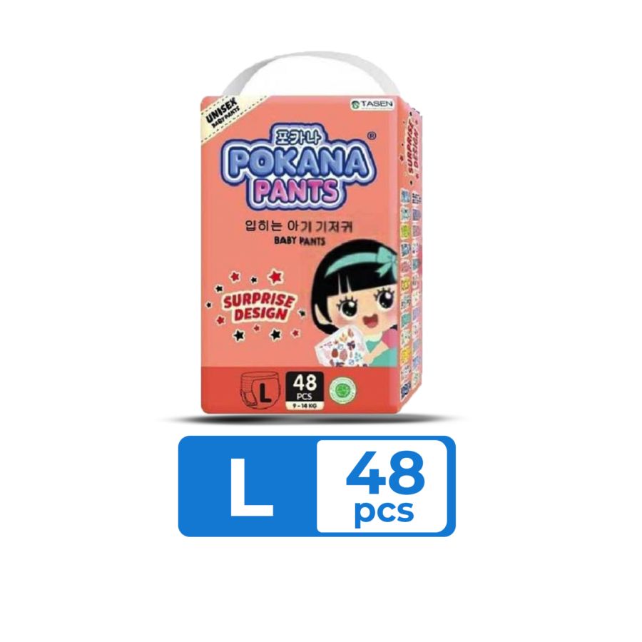 Pokana Unisex Baby L48 Diapers Pants 1pack