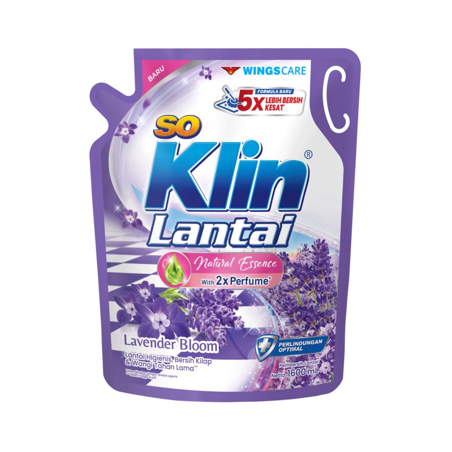 SoKlin Lantai Floral Lavender Pembersih Lantai 1600ml