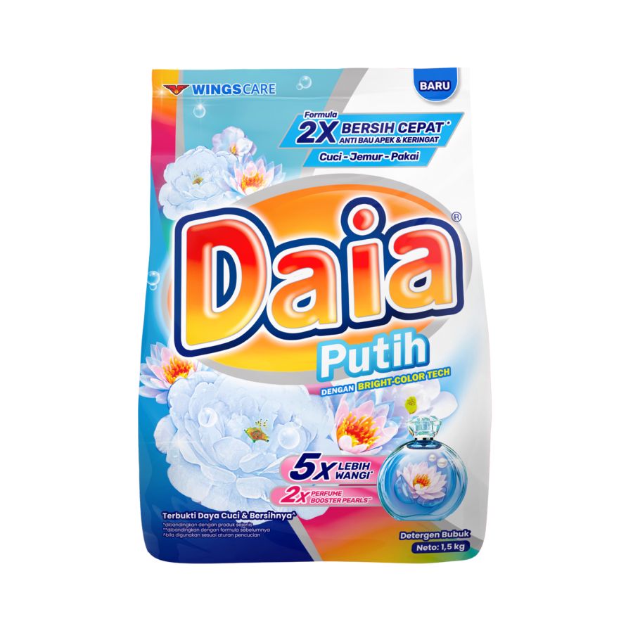 Daia Putih Deterjen Bubuk Bag 1500gram