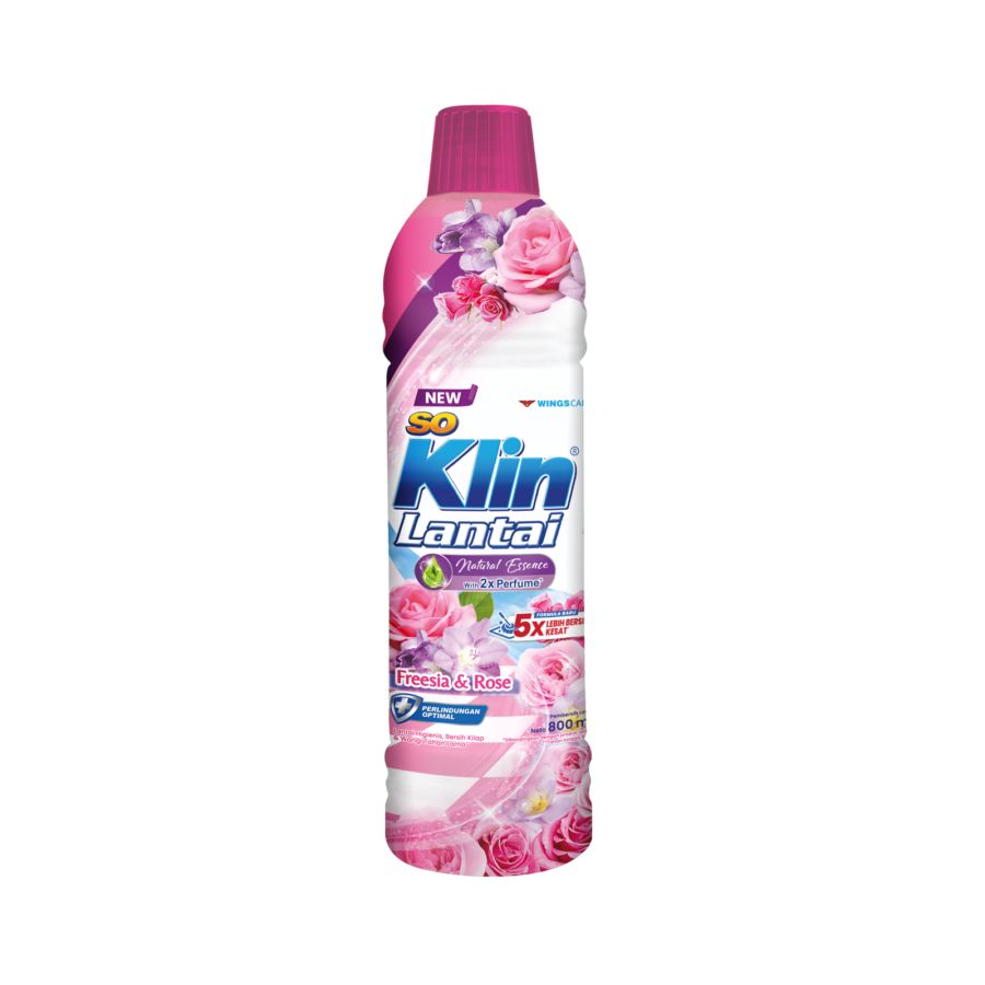 SoKlin Lantai Rose Bouquet Botol Pembersih Lantai 800ml