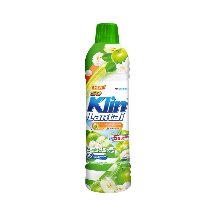SoKlin Lantai Fruitty Apple Botol Pembersih Lantai 800ml
