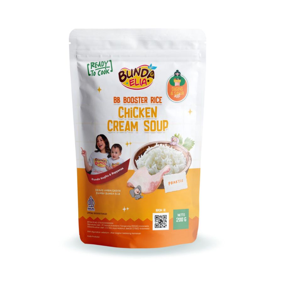 Bumbu Bunda Elia BB Booster Rice Chicken Cream Soup 200gram