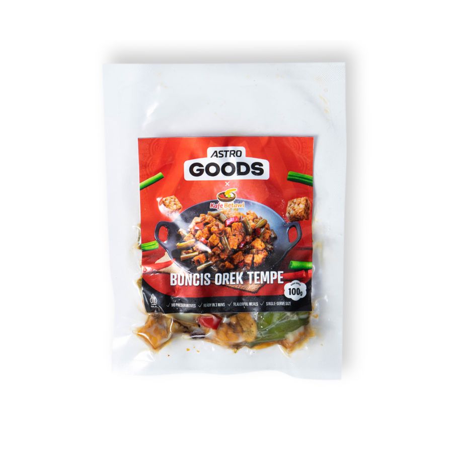 Buncis Orek Tempe Single Portion Kafe Betawi x Astro Goods 100gram