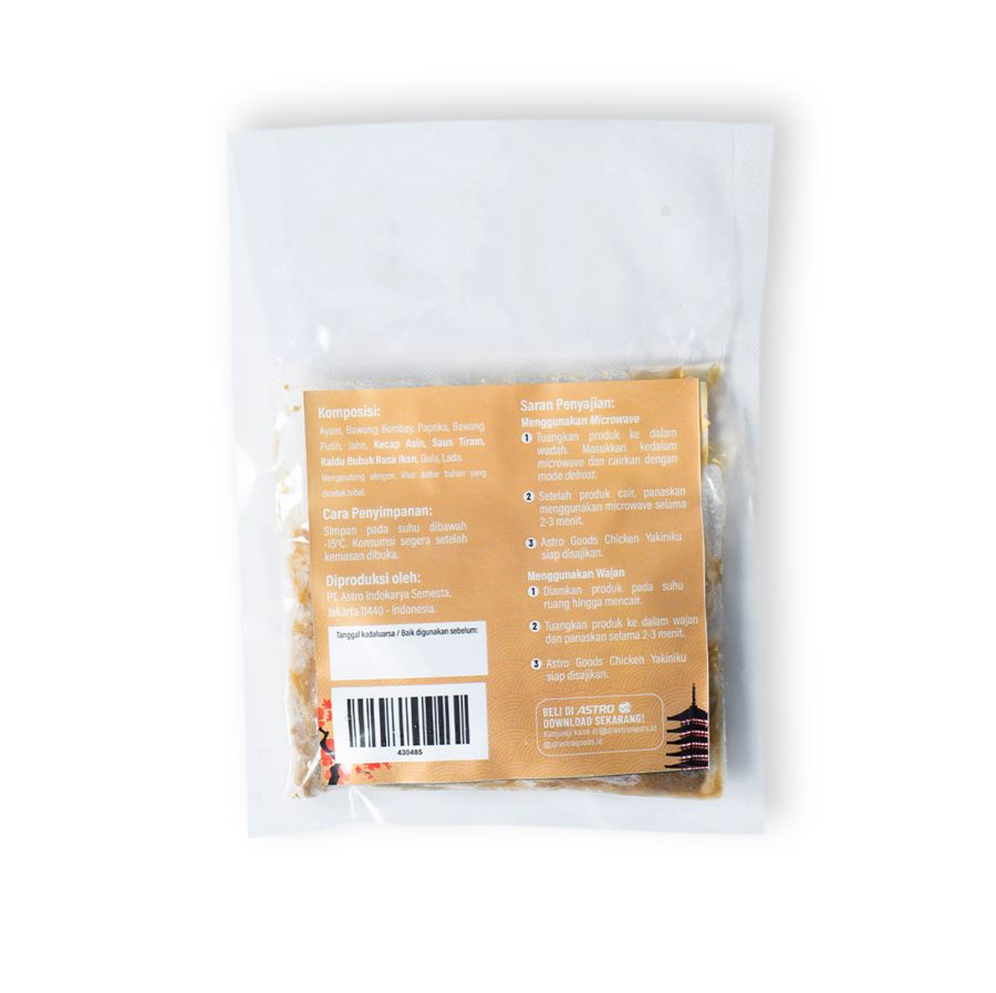 Chicken Yakiniku Single Portion Astro Goods 100gram