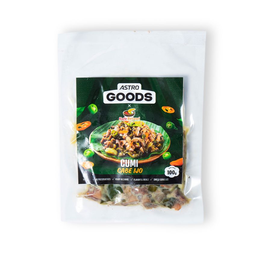 Cumi Cabe Hijau Sigle Portion Kafe Betawi & Astro Goods 100gram