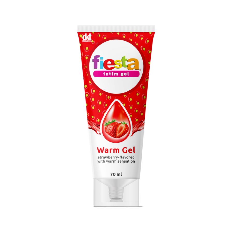 Fiesta Intim Gel Lubricant Strawberry & Warm Pelumas 70ml
