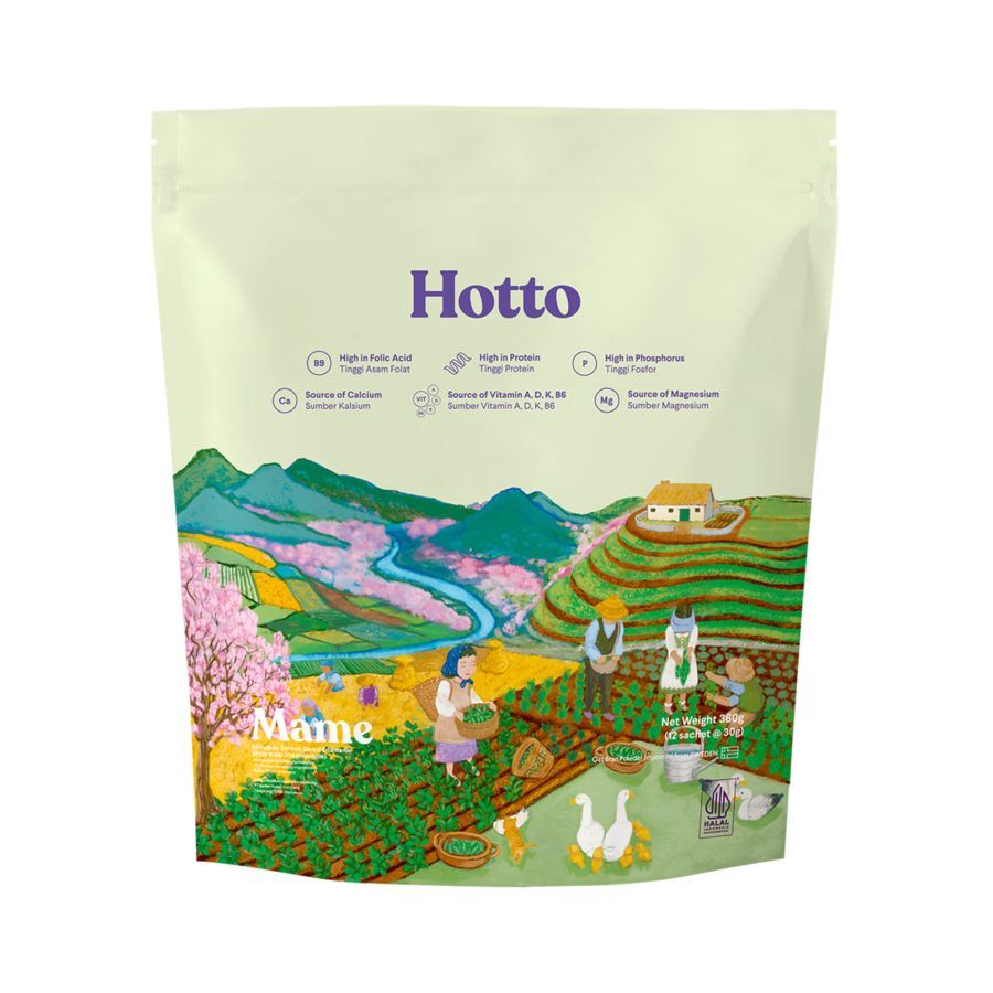 Hotto Mame Multigrain Protein With Edamame 12sachet