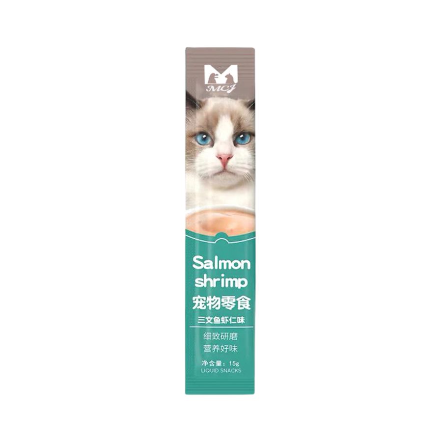 PEIEN Creamy Treats Salmon Shrimp Makanan Kucing 15gram 15gram