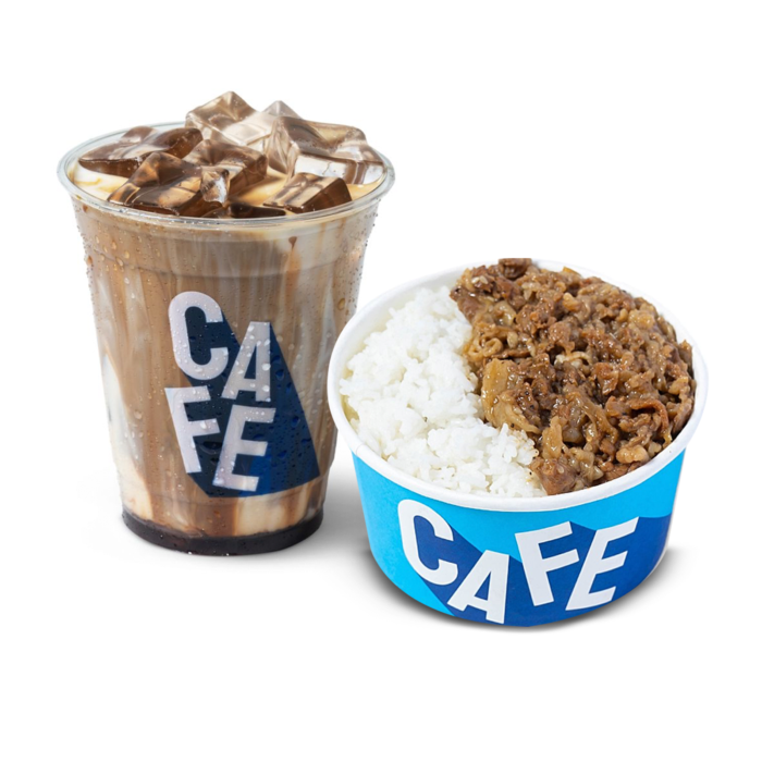 Paket Makan Siang Rice Bowl Teriyaki Beef & Iced Kopi Susu Gula Aren (Espresso Base) - Regular