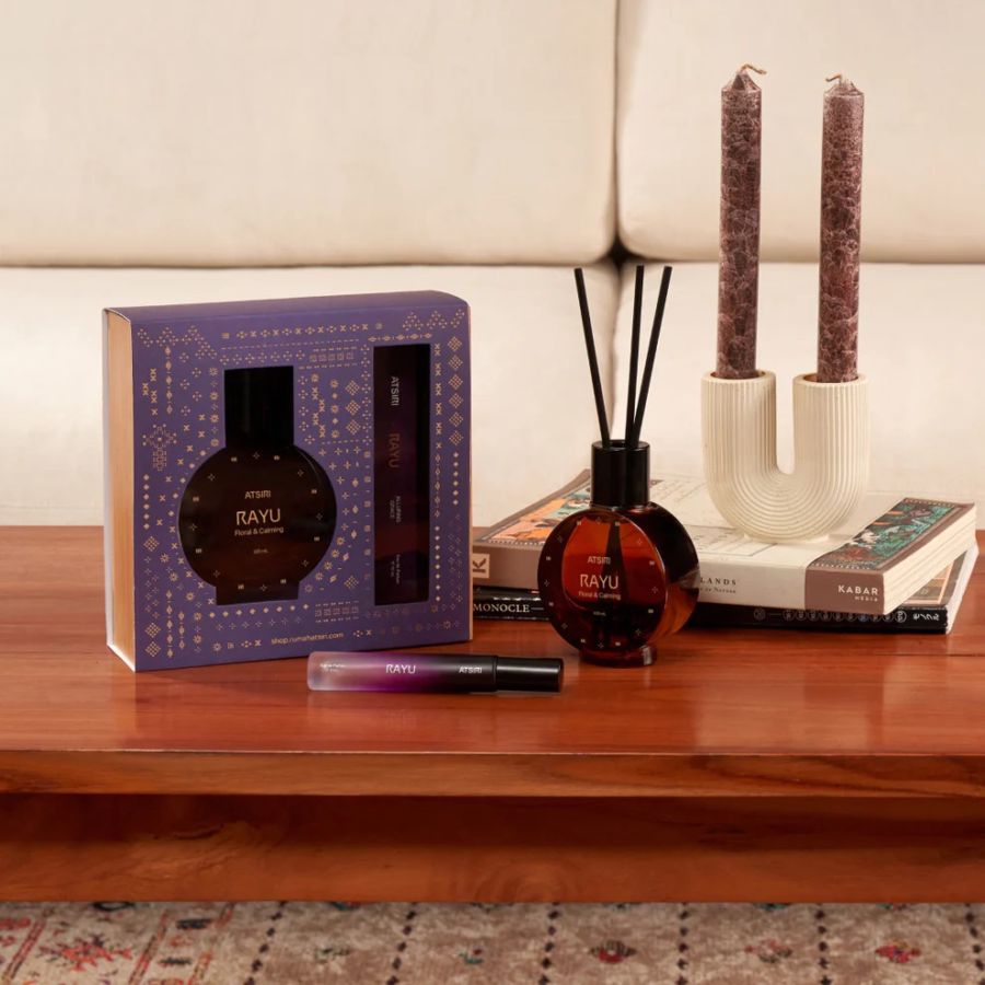 Rumah Atsiri Aura Gift (EDP 10 ml & Reed Diffuser 100 ml) Pengharum Ruangan 1pack