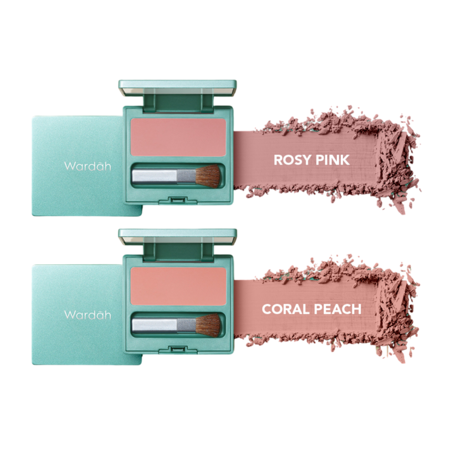 Wardah Exclusive 01 Rosy Pink Blush On 6gram