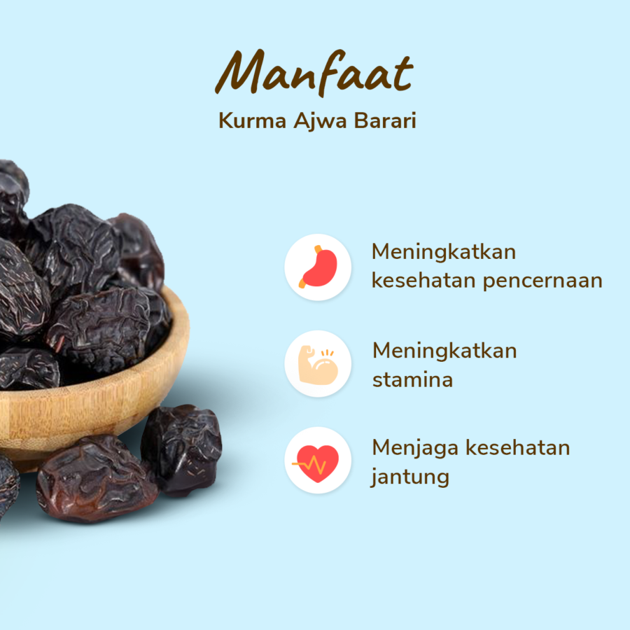 Kurma Ajwa Barari Premium 500gram