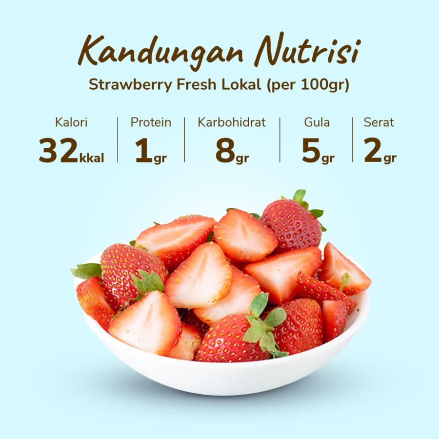 Strawberry Fresh Lokal Astro Farm 140-155 gram