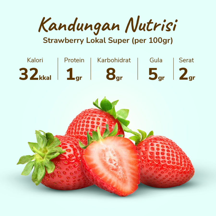 Strawberry Lokal Super - Astro Farm 250gram