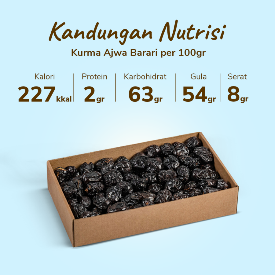 Kurma Ajwa Barari Premium 500gram