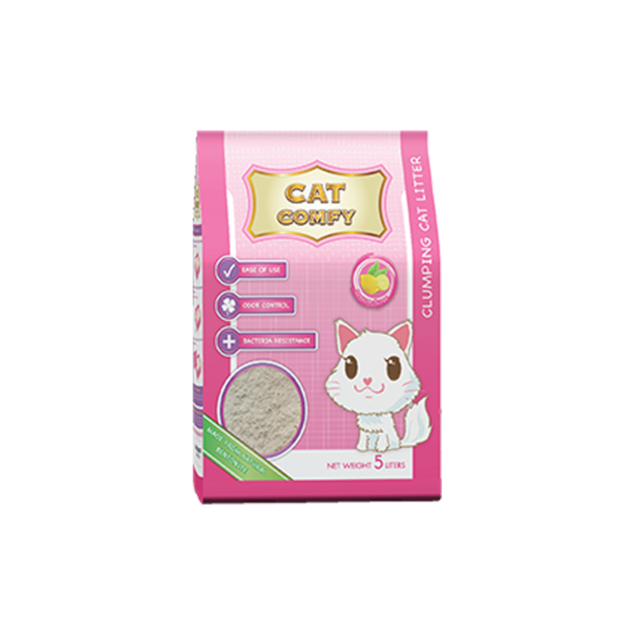 Cat Comfy Bentonite Cat Litter Lemon Scent 