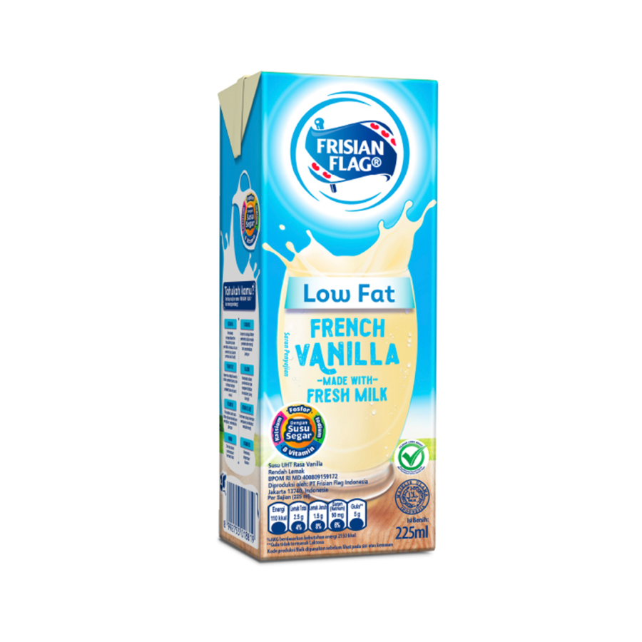 Frisian Flag UHT Low Fat French Vanila 225ml