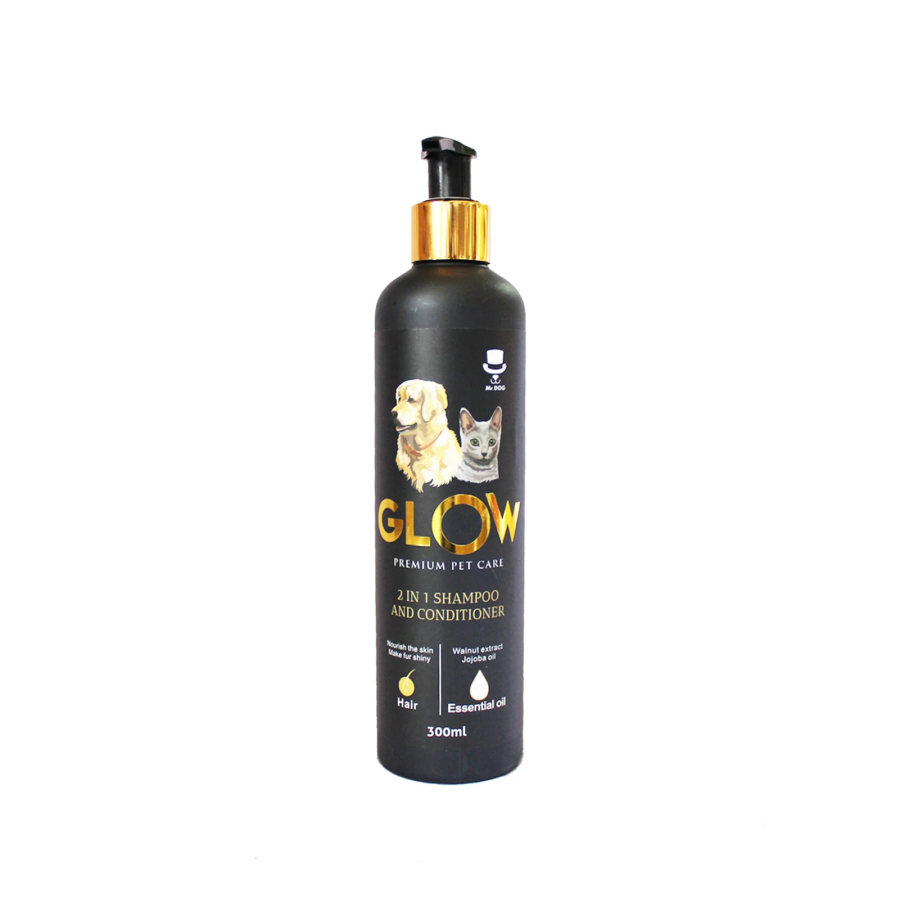 Glow Premium Pet Care 2 in 1 Pet Shampoo & Conditioner 300ml