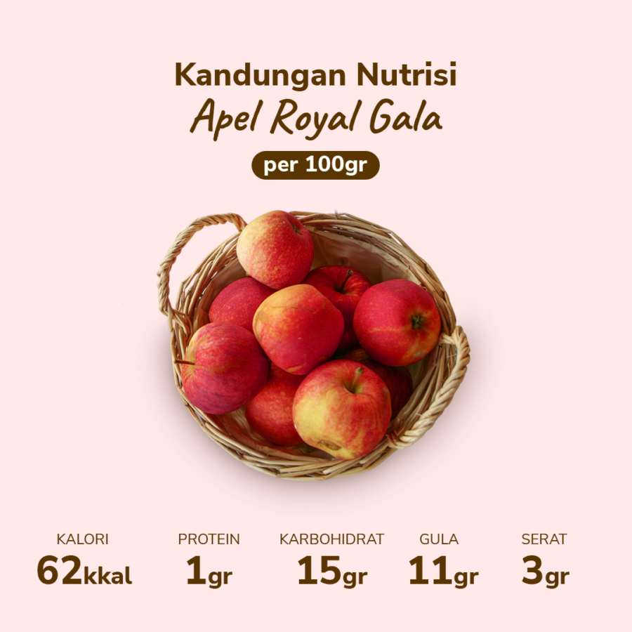 Apel Royal Gala Astro Farm 3-4 pcs 450-550 gram