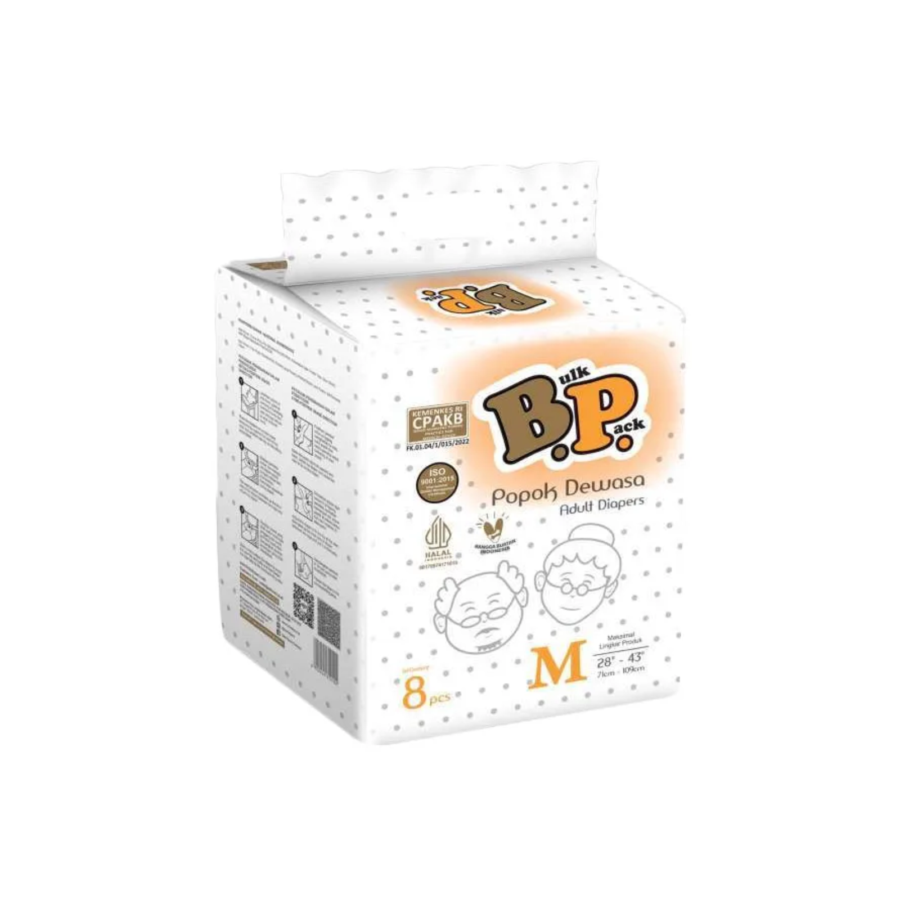 BP Adult Diapers Lem Perekat M8 1packs