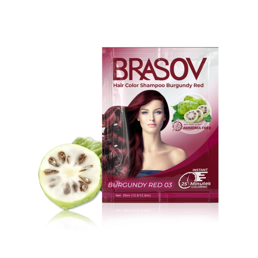 Brasov Hair Color Shampoo 03 Burgundy Red 25ml